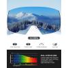imageOutdoorMaster Heron Ski Goggles with 2 Lens Frameless Magnetic Interchangeable HD Toric Lens OTG Snowboard GogglesLenslightblue Vlt 60