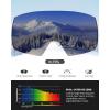 imageOutdoorMaster Heron Ski Goggles with 2 Lens Frameless Magnetic Interchangeable HD Toric Lens OTG Snowboard GogglesLenspolarized Black Vlt 9