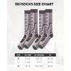 imageOutdoorMaster Merino Wool Ski Socks 23 Pairs Compression Over The Calf for Men ampamp Women Winter Snowboard Thermal SocksDark GreenGrayDark Blue