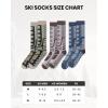 imageOutdoorMaster Merino Wool Ski Socks 23 Pairs Compression Over The Calf for Men ampamp Women Winter Snowboard Thermal SocksDark GreenGrayDark Blue