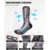 imageOutdoorMaster Merino Wool Ski Socks 23 Pairs Compression Over The Calf for Men ampamp Women Winter Snowboard Thermal SocksGray