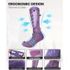 imageOutdoorMaster Merino Wool Ski Socks 23 Pairs Compression Over The Calf for Men ampamp Women Winter Snowboard Thermal SocksPurple