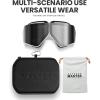 imageOutdoorMaster Seagull Dirt Bike Goggles Motorcycle Goggles Foldable ATV Goggles for Men Women YouthBlpvlt 10 Silver