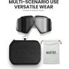 imageOutdoorMaster Seagull Dirt Bike Goggles Motorcycle Goggles Foldable ATV Goggles for Men Women YouthWtgvlt 10 Silver
