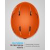imageOutdoorMaster Ski Helmet SetSnowboard Helmet with Goggles for Adults  Durable PC Shell Protective EPS Foam ampamp 10 Cooling Vents Snow Helmets for Men Women ampamp YouthMatte Orange