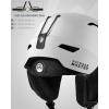imageOutdoorMaster Ski Helmet SetSnowboard Helmet with Goggles for Adults  Durable PC Shell Protective EPS Foam ampamp 10 Cooling Vents Snow Helmets for Men Women ampamp YouthMatte White