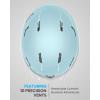 imageOutdoorMaster Ski Helmet SetSnowboard Helmet with Goggles for Adults  Durable PC Shell Protective EPS Foam ampamp 10 Cooling Vents Snow Helmets for Men Women ampamp YouthMatte Mint