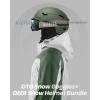 imageOutdoorMaster Ski Helmet SetSnowboard Helmet with Goggles for Adults  Durable PC Shell Protective EPS Foam ampamp 10 Cooling Vents Snow Helmets for Men Women ampamp YouthMatte Trail Gree