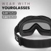 imageOutdoorMaster OTG Ski Goggles  Over Glasses SkiSnowboard Goggles for Men Women ampamp Youth  100 UV ProtectionA1vlt 10 Matteblackframe