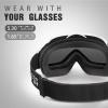 imageOutdoorMaster OTG Ski Goggles  Over Glasses SkiSnowboard Goggles for Men Women ampamp Youth  100 UV ProtectionA1vlt 10 Mattewhiteframe