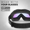 imageOutdoorMaster OTG Ski Goggles  Over Glasses SkiSnowboard Goggles for Men Women ampamp Youth  100 UV ProtectionRose Vlt 36