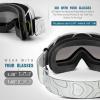 imageOutdoorMaster OTG Ski Goggles  Over Glasses SkiSnowboard Goggles for Men Women ampamp Youth  100 UV ProtectionVlt 12