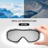 imageOutdoorMaster OTG Ski Goggles  Over Glasses SkiSnowboard Goggles for Men Women ampamp Youth  100 UV ProtectionVlt 156