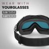 imageOutdoorMaster OTG Ski Goggles  Over Glasses SkiSnowboard Goggles for Men Women ampamp Youth  100 UV ProtectionVlt 60