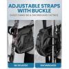 imageOutdoorMaster Ski Boot Bag 65L Waterproof Ski Snowboard Boots Shoulder Pad Skiing Backpack for Helmets Goggles Men ampamp WomenDark Black