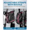 imageOutdoorMaster Ski Boot Bag 65L Waterproof Ski Snowboard Boots Shoulder Pad Skiing Backpack for Helmets Goggles Men ampamp WomenRose Red Gray