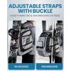 imageOutdoorMaster Ski Boot Bag 65L Waterproof Ski Snowboard Boots Shoulder Pad Skiing Backpack for Helmets Goggles Men ampamp WomenSilver Gray