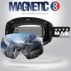 imageOutdoorMaster Ski Goggles PRO  Frameless Interchangeable Lens 100 UV400 Protection Snow Goggles for Men ampamp WomenA0blackframe Revosilverlens Vlt10