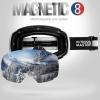 imageOutdoorMaster Ski Goggles PRO  Frameless Interchangeable Lens 100 UV400 Protection Snow Goggles for Men ampamp WomenA11whiteframe Revosilverlens Vlt10
