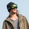 imageOutdoorMaster Ski Goggles PRO  Frameless Interchangeable Lens 100 UV400 Protection Snow Goggles for Men ampamp WomenBlackframe Cleargreenlens Vlt80