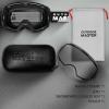 imageOutdoorMaster Ski Goggles PRO  Frameless Interchangeable Lens 100 UV400 Protection Snow Goggles for Men ampamp WomenBlackframe Clearlens Vlt99
