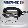 imageOutdoorMaster Ski Goggles PRO  Frameless Interchangeable Lens 100 UV400 Protection Snow Goggles for Men ampamp WomenBlackframe Clearlens Vlt99