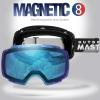 imageOutdoorMaster Ski Goggles PRO  Frameless Interchangeable Lens 100 UV400 Protection Snow Goggles for Men ampamp WomenBlackframe Icebluelens Vlt33
