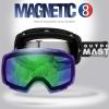 imageOutdoorMaster Ski Goggles PRO  Frameless Interchangeable Lens 100 UV400 Protection Snow Goggles for Men ampamp WomenBlackframe Revogreenlens Vlt32