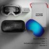 imageOutdoorMaster Ski Goggles PRO  Frameless Interchangeable Lens 100 UV400 Protection Snow Goggles for Men ampamp WomenGreyframe Revobluelens Vlt15