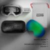 imageOutdoorMaster Ski Goggles PRO  Frameless Interchangeable Lens 100 UV400 Protection Snow Goggles for Men ampamp WomenGreyframe Revogreenlens Vlt18