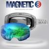imageOutdoorMaster Ski Goggles PRO  Frameless Interchangeable Lens 100 UV400 Protection Snow Goggles for Men ampamp WomenGreyframe Revogreenlens Vlt18