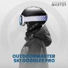 imageOutdoorMaster Ski Goggles PRO  Frameless Interchangeable Lens 100 UV400 Protection Snow Goggles for Men ampamp WomenPhotochromic Blue Vlt1883