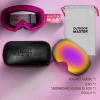 imageOutdoorMaster Ski Goggles PRO  Frameless Interchangeable Lens 100 UV400 Protection Snow Goggles for Men ampamp WomenPinkframe Revopinklens Vlt17