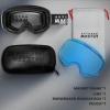 imageOutdoorMaster Ski Goggles PRO  Frameless Interchangeable Lens 100 UV400 Protection Snow Goggles for Men ampamp WomenPolarized Sapphire Vlt14