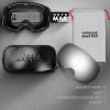 imageOutdoorMaster Ski Goggles PRO  Frameless Interchangeable Lens 100 UV400 Protection Snow Goggles for Men ampamp WomenZasian Fitblackstrap Sliver Vlt 10