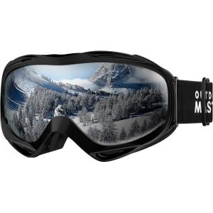 imageOutdoorMaster OTG Ski Goggles  Over Glasses SkiSnowboard Goggles for Men Women ampamp Youth  100 UV ProtectionA1vlt 10 Matteblackframe