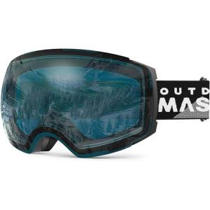 imageOutdoorMaster Ski Goggles PRO  Frameless Interchangeable Lens 100 UV400 Protection Snow Goggles for Men ampamp WomenZasian Fitlightblue Vlt 60