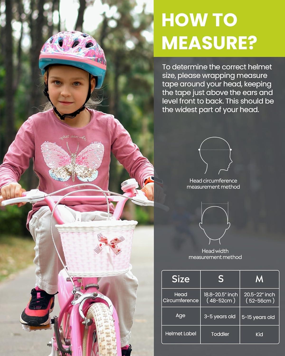 imageOutdoorMaster Kids Bike Helmet  from Toddler to Youth Sizes  Adjustable Safety Unicorn Helmet for Children Age 315 14 Vents for MultiSportADESUnicorn