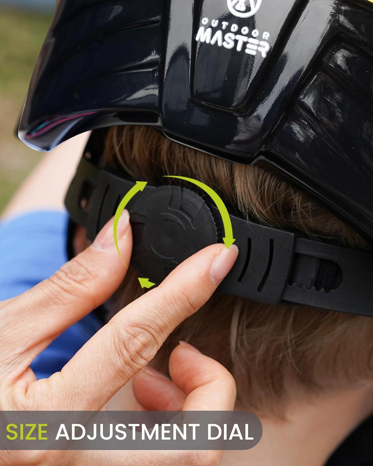 imageOutdoorMaster Kids Bike Helmet  from Toddler to Youth Sizes  Adjustable Safety Unicorn Helmet for Children Age 315 14 Vents for MultiSportYellow Ladybug