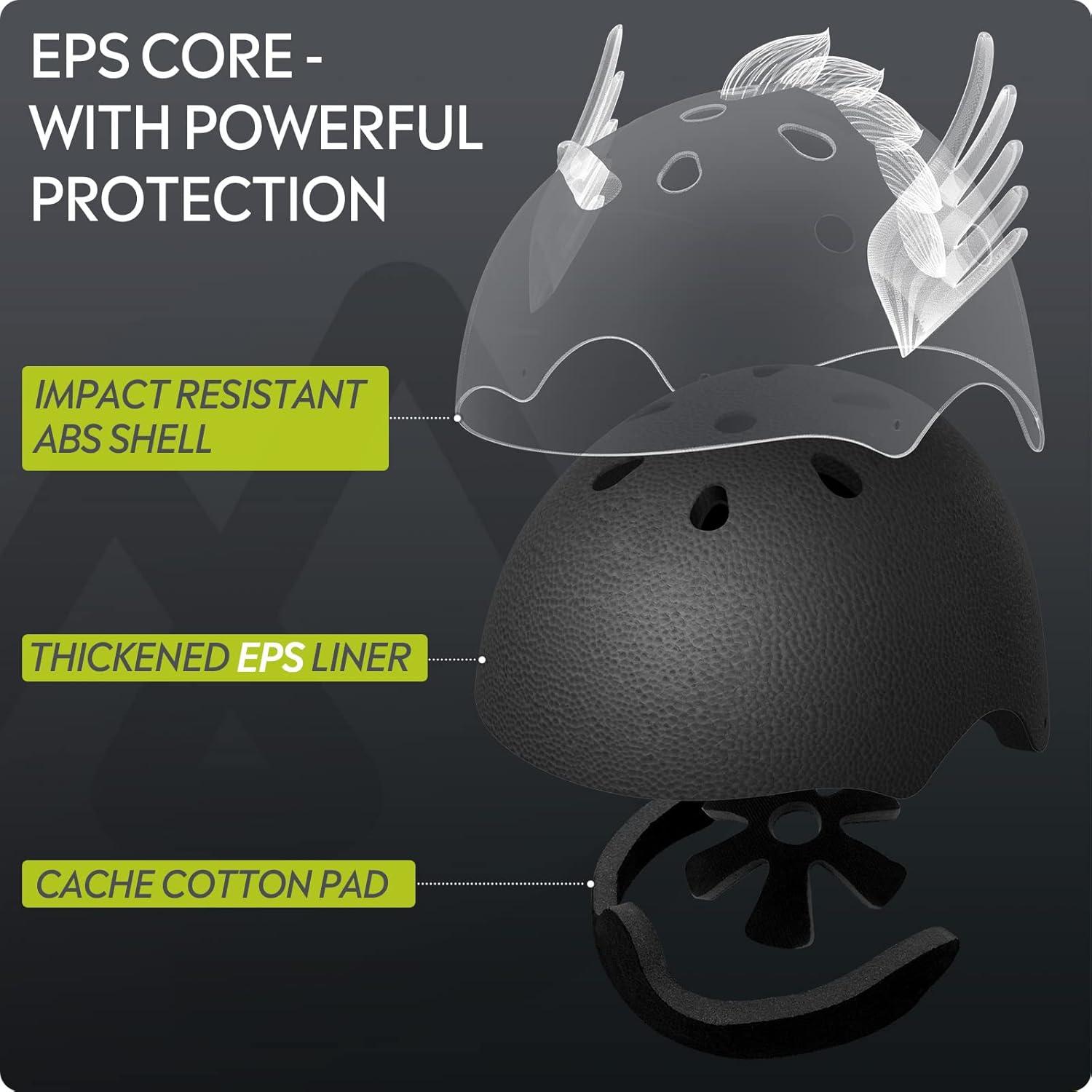 imageOutdoorMaster Toddler Kids Bike Helmet Unicorn Bicycle Helmet for Girl Boy MultiSport 2 Sizes Adjustable Safety Helmet for Children Age 512 9 Vents for Kids Skating Cycling Scooter