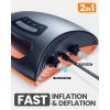 imageOutdoorMaster 20PSI High Pressure SUP Air Pump Shark  Intelligent Dual Stage Inflation ampamp AutoOff ampamp Deflation 12V DC Car Connector for Inflatable Stand Up Paddle Boards Boats2nd Gen