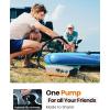 imageOutdoorMaster 20PSI High Pressure SUP Air Pump The Cachalot 2 Mini Paddle Board Pump Intelligent Dual Stage Inflation ampamp AutoOff Deflation Function 12V DC Car Connector for Inflatable SUP BoardsCachalot