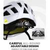 imageOutdoorMaster Gem Recreational MIPS Cycling Helmet  Two Removable Liners ampamp Ventilation in MultiEnvironment  Bike Helmet in Mountain Motorway for Youth ampamp AdultChalk Cliff