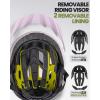 imageOutdoorMaster Gem Recreational MIPS Cycling Helmet  Two Removable Liners ampamp Ventilation in MultiEnvironment  Bike Helmet in Mountain Motorway for Youth ampamp AdultMisty Sakura