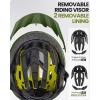 imageOutdoorMaster Gem Recreational MIPS Cycling Helmet  Two Removable Liners ampamp Ventilation in MultiEnvironment  Bike Helmet in Mountain Motorway for Youth ampamp AdultPalm Green