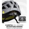 imageOutdoorMaster Gem Recreational MIPS Cycling Helmet  Two Removable Liners ampamp Ventilation in MultiEnvironment  Bike Helmet in Mountain Motorway for Youth ampamp AdultPavement Gray