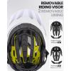 imageOutdoorMaster Gem Recreational MIPS Cycling Helmet  Two Removable Liners ampamp Ventilation in MultiEnvironment  Bike Helmet in Mountain Motorway for Youth ampamp AdultChalk Cliff