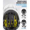 imageOutdoorMaster Gem Recreational MIPS Cycling Helmet  Two Removable Liners ampamp Ventilation in MultiEnvironment  Bike Helmet in Mountain Motorway for Youth ampamp AdultBlue White Gradient