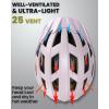 imageOutdoorMaster Gem Recreational MIPS Cycling Helmet  Two Removable Liners ampamp Ventilation in MultiEnvironment  Bike Helmet in Mountain Motorway for Youth ampamp AdultMisty Sakura