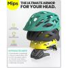 imageOutdoorMaster Gem Recreational MIPS Cycling Helmet  Two Removable Liners ampamp Ventilation in MultiEnvironment  Bike Helmet in Mountain Motorway for Youth ampamp AdultMint Green
